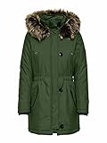 abrigos only zalando Diseño danés Only Onliris-Parka para Invierno Chaqueta, marrón, XS para Mujer