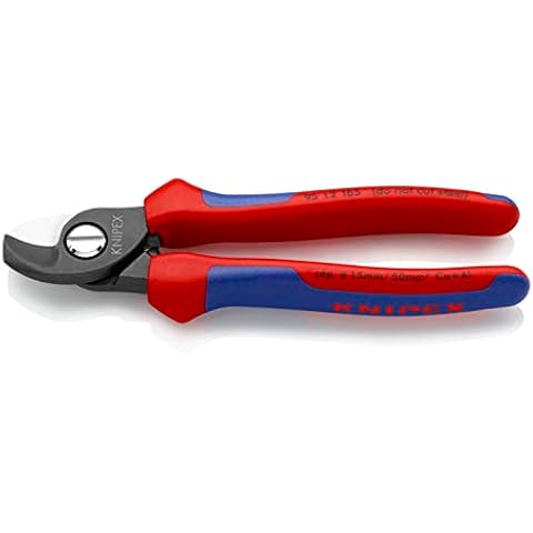 Knipex Kabelschere brüniert, mit Mehrkomponenten-Hüllen 165 mm 95 12 165 Cover