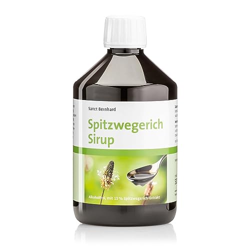 Jarabe de plátano de Sanct Bernhard | Zumo sin alcohol con 15% de extracto de plátano y miel, 500 ml