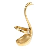 CALLARON Golden Swan Base Stainless Steel Coffee Spoon and Fork Holder for Home Kitchen and Restaurant Table
