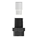 Plastic Fogger Misting Nozzle with Poly Filter Black 1/8
