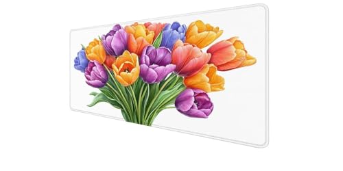 Tapis souris gaming antidérapant avec bords cousus haute précision
