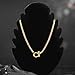 Tondiamo Stainless Steel Wheat Chain Necklace Heavy Screw Anchor Shackle Wheat Necklace Chunky Gold Necklace for Women Men