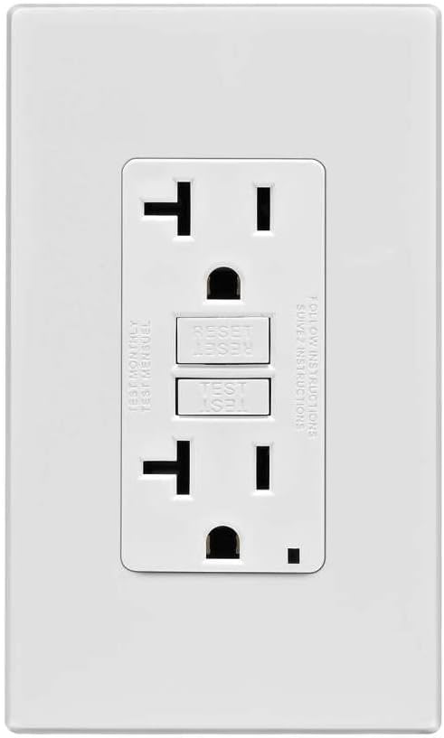 LEVITON MFG C32-Gfnt2-0Pwoutlet Gfcic32-Gfnt2-0PW The Receptacle Will Render Itself Inoperable