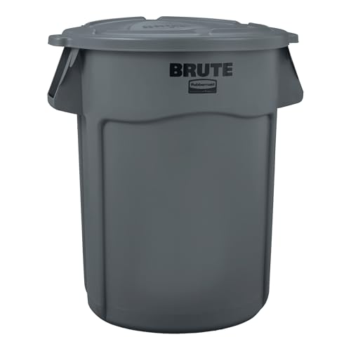 Rubbermaid Commercial Products BRUTE Lid Fits - Grey