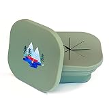 Austin Baby Co Silicone Collapsible Snack Bowl – Reusable Snack Container with Two Specialized Lids