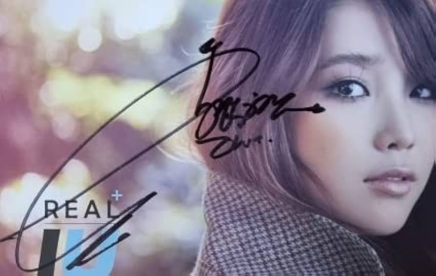【直筆サイン入り】 REAL IU 韓国盤CD 直筆サイン入り】 REAL IU 韓国盤CD