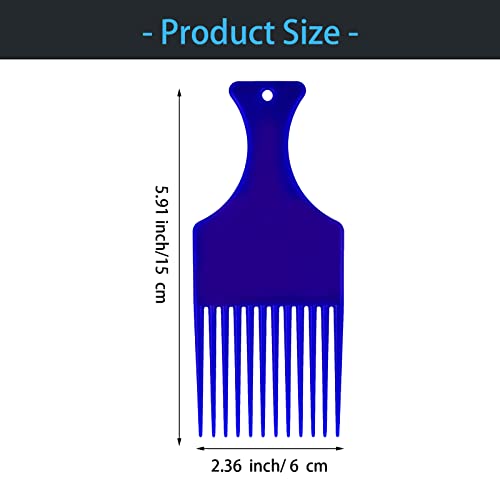 Molain 6 Pzs Peines Afro de Plástico para Cabello Rizado miniatura 2