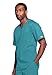 Cherokee Men's Premium Core Stretch Unisex V-Neck Scrub Top, Teal Blue, Small