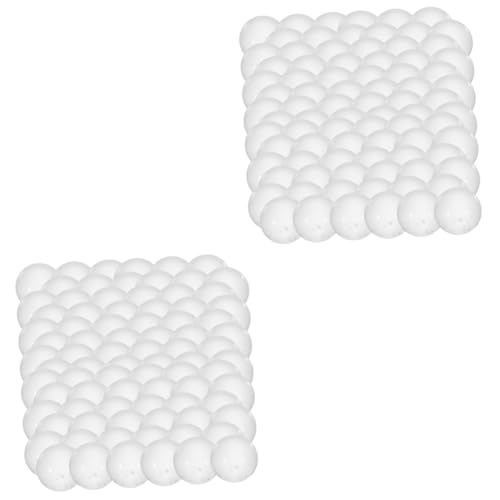 KICHOUSE 2sets Small Glass Balls Solid Glass Spheres for Laboratory Lab Ball 2000pcs*2