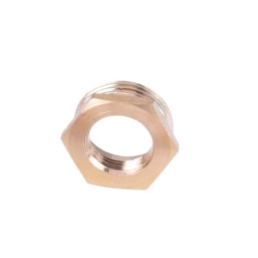 Adattatore filettato Raccordo for tubo riduttore con boccola esagonale in ottone, raccordo for filettato maschio-femmina 1/4 3/8 1/2 3/4 G Accessori for il bagno(1/2inch*2inch)