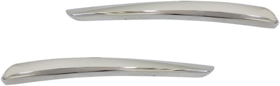 For Mazda CX-3 2019 2020 2021 Bumper Cover Molding Driver and Passenger Side | Pair | Front | Lower | Chrome | Grand Tour/GT | Plastic | Replacement For MA1046108, MA1047108 | DL9A50B50A, DL9A50B40A