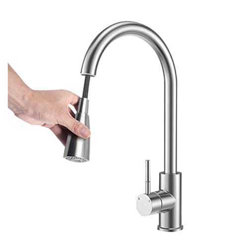 Robinet de cuisine extractible mitigeur évier eau chaude eau froide - 4