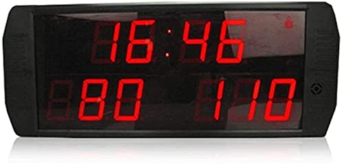 Yuegoo Scoreboards & Timers Game Scoreboard 9 Digits Led Electronic Scoreboard Indoor Use Basketball/Football For Home Gym Fitness (Color : Black, Size : Digital Height 2.3Inch) Scoreboard #TOP18