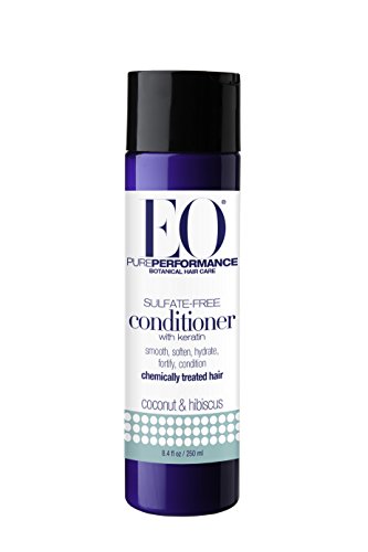 EO Botanical Sulfate Free Conditioner with Keratin, Coconut and Hibiscus, 8.4 oz