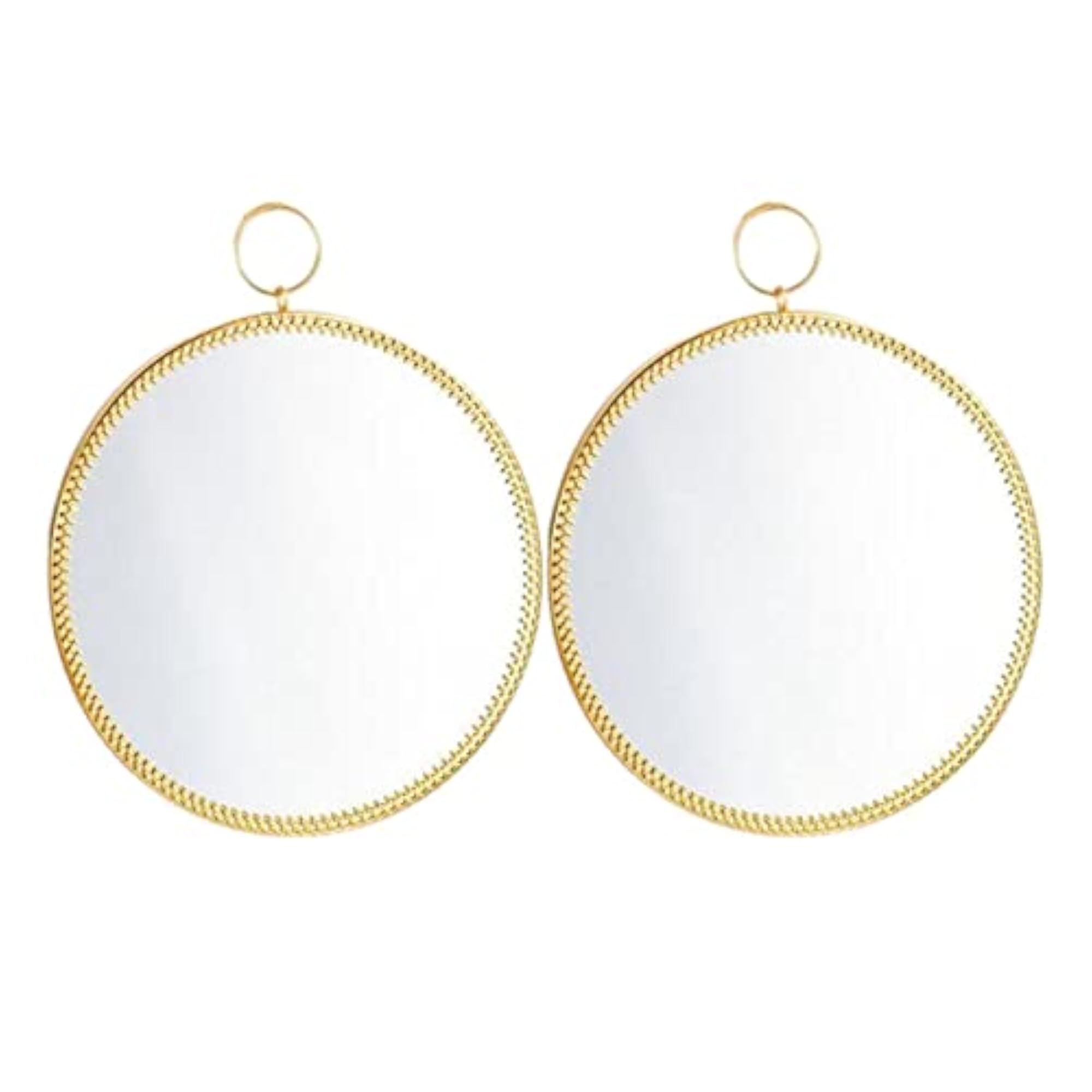 2pcs Round Mirror Makeup Vanity Dressing Mirror Set
