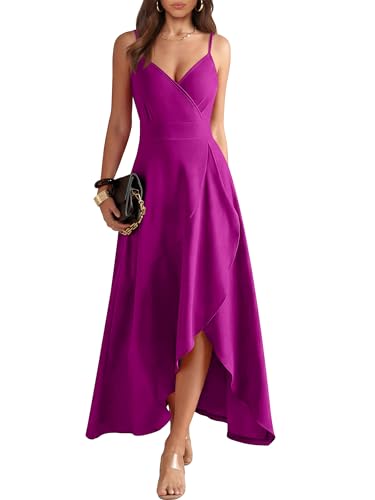Bold Saturated V-Neck Wrap Midi Wedding Guest Dress, 7 Jewel-Tone Colorways
