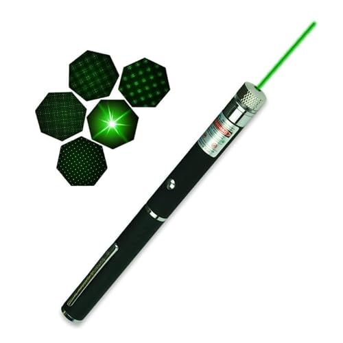 Image of URBAN THREADS Ultra Powerful Pointer Beam Light 5Mw 650Nm Presentation Pointer - Green Disco Pointer Pen for Kids Best Gift