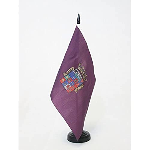 BANDERA de MESA de la PROVINCIA DE PALENCIA 21x14cm - BANDERINA de DESPACHO PALENCIA EN CASTILLA Y LEÓN 14 x 21 cm - AZ FLAG