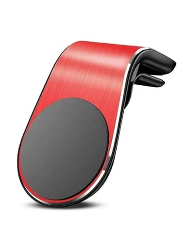 EAGRI L Shape Magnetic Phone Holder Air Vent Mount for Buick Envista 2024, Red Dashboard Cell Phone Stand Interior Accessories Aluminum Alloy