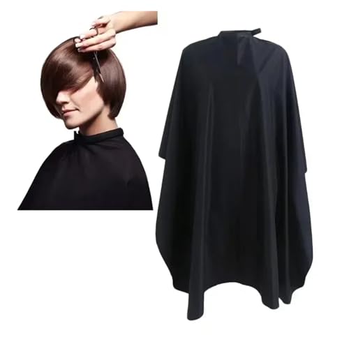 Capa profesional impermeable para peluquería negra miniatura 2