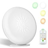 McDen Light Therapy Lamp,UV-Free 10000 Lux,with Green Light and White Light Therapy, 20 Adjustable Brightness Levels and 4 Timer Function (GLD-MM86)