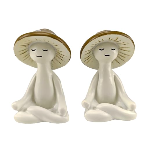 Estatua de Setas de Meditación de Resina para Decoración