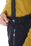 killtec Mężczyźni Spodnie narciarskie/funkcjonalne z odpinanymi paskami Enosh, schwarz, 3XL, 30920-000