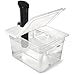 EVERIE Versátil contenedor Sous Vide de 12 cuartos con estante EVERIE Versátil contenedor Sous Vide de 12 cuartos con estante