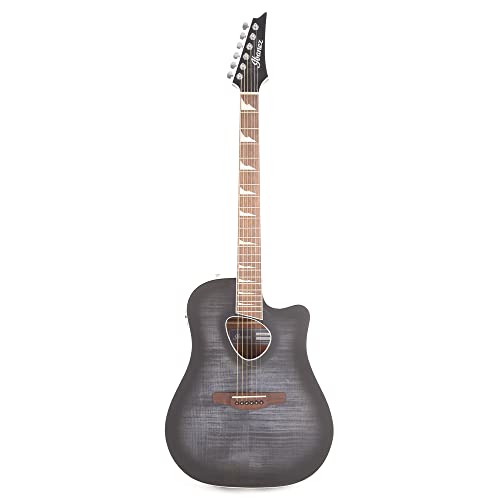 Ibanez ALT30FM Acoustic Guitar in Transparent Black Sunburst #TOP19