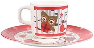 Hemoton 2 szt. świąteczny zestaw talerzy i kubków Święty Mikołaj zastawa stołowa zestaw kreskówka Boże Narodzenie zastawa stołowa zestaw na święta zima Boże Narodzenie dekoracja prezent