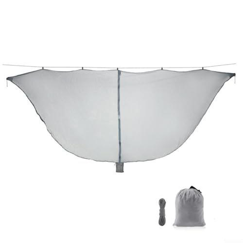 Mosquitera para uso al aire libre, protección ligera y eficaz para camping y cama colgante (gris)