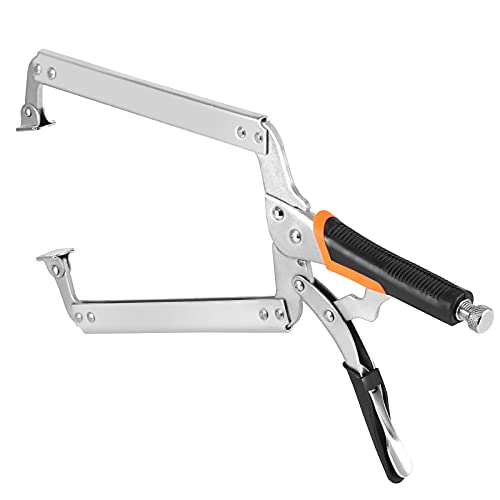 Hoigon 2 Pcs 18 Inches Locking C-Clamp With Swivel Pads, Heavy Duty C Clamp Welding Pliers High-Carbon Steel Locking Pliers Clamps Set For Home Wood Working, Workshop Maintenance #TOP4