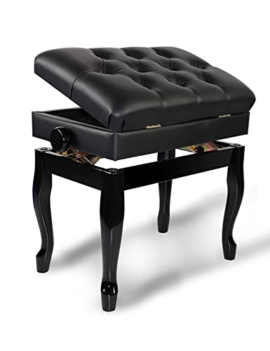 Banquette Piano Banc,Tabouret Piano Tabouret de banc de piano d’artiste en bois avec rangement pour musique, réglable en hauteur, jambes incurvées élégantes, cuir artificiel, guide la posture assise - Les Beatles, Paul McCartney, John Lennon, RIngo Starr, George Harrison Banquette Piano Banc,Tabouret Piano Tabouret de banc de piano d'artiste en bois avec rangement pour musique, réglable en hauteur, jambes incurvées élégantes, cuir artificiel, guide la posture assise
