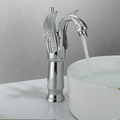 Bad Waschbecken Wasserhahn Luxus Gold Schwan Heißer und Kalter Waschbecken Wasserhahn Toilette Wasserhahn Bad Schiff Waschbecken Mischbatterien Messing