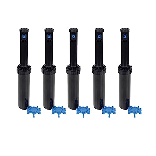 [Pack 5] Irrigateur pop-up à turbine 3504-PC, Rain Bird - Arroseurs d'irrigation de pelouse - Irrigateurs à turbine sectoriels (40°-360º) de ½ facile à...