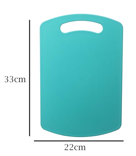 Image of Kitchen Cutting Board Plastic Cutting /Chopping Board - Turquoise Blue