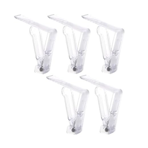 5-Piece Clear Plastic Tablecloth Clips, Spring-Loaded Tablecover Fixing Clamps, Suitable for Home, Party and Picnic