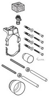 Geberit 242.314.00.1; ; assembly parts duofix up320 us