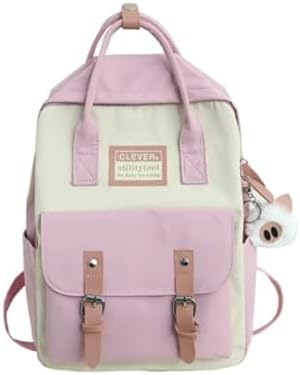 GGOOB Cute Kawaii Backpack For School – Aesthetic Green Large Daypack With Accessories - View #9