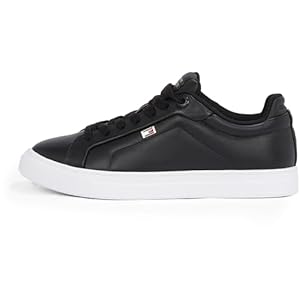 Tommy Hilfiger Damen Court Sneaker Icon Flag aus Leder