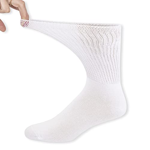 Brooklyn Socks Thin Combed Cotton Diabetic Socks, Loose, Wide, Non-Binding Neuropathy Low-Crew (Fit's Shoe Size 7-11)3