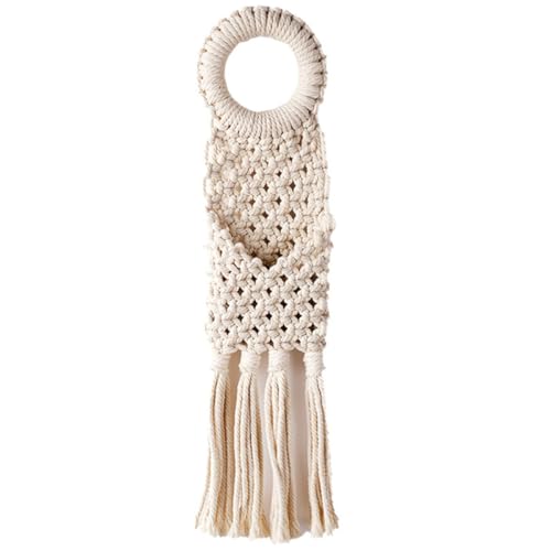 Tapiz colgante de puerta bohemio OHPHCALL en algodón natural con bolsa de almacenamiento