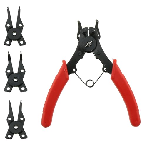 ZZHXSM 1 Set 140x110x13mm 4 in 1 Multifunctional Carbon Steel Snap Ring Pliers Air Conditioning Compressor Clutch Fixing Tool Suitable for Removing Connecting Clip and Grommets