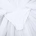 YiZYiF Women's Ballet Tutu Bustle Costume 3D Flower Swan Lake Dance Leotard Dress White X-Small