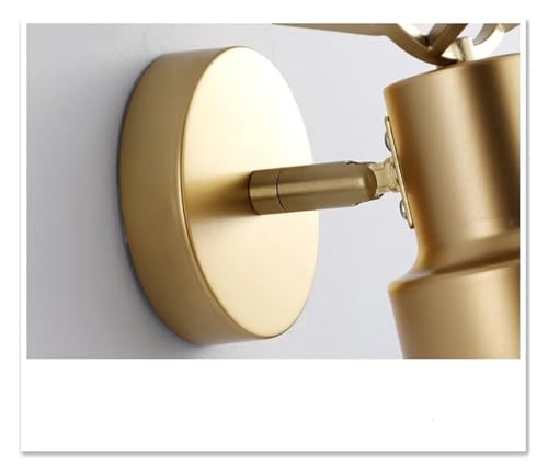 Applique murale LED dorée avec éclairage vanité de salon