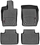 WeatherTech Custom Fit FloorLiner for Porsche Panamera - 1st & 2nd Row (Black)