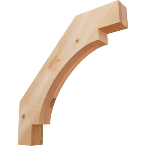 Ekena Millwork BRC04X26X26MRC00SWR 3 1/2"W x 26"D x 26"H Merced Smooth Knee Brace, Western Red Cedar