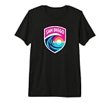 NWSL San Diego Wave FC Logo Premium Tri-Blend T-Shirt