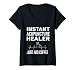 Femme Refroidisseur d'acupuncture instantané, il suffit d'ajouter du café. Pulse/EKG T-Shirt avec Col en V